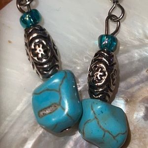 Simple Turquoise Earrings.
